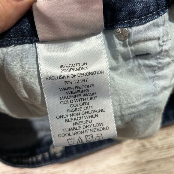 Women’s Lauren Felt Classic Weekender Crop distressed jeans size 12 - Picture 7 of 10